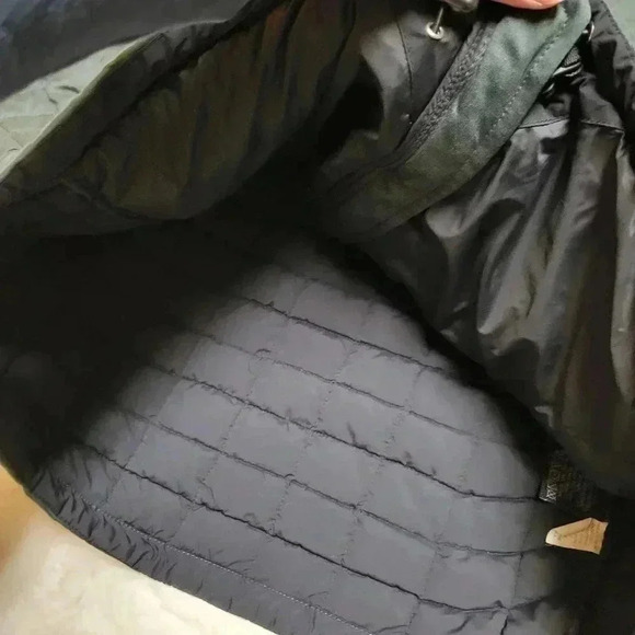 Ben Sherman Quilted Puffer Jacket Full Zip Pockets Gray Men’s Size M Grey Green - Picture 5 of 7